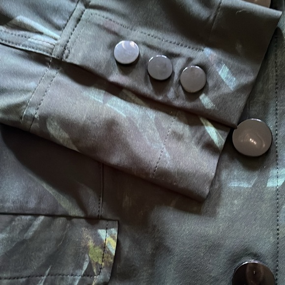 Lanvin green leaf pattern short jacket. Size 38 - Picture 5 of 5